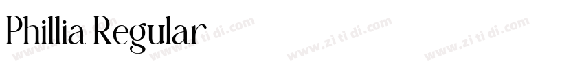 Phillia Regular字体转换 Phillia Regular字体转换